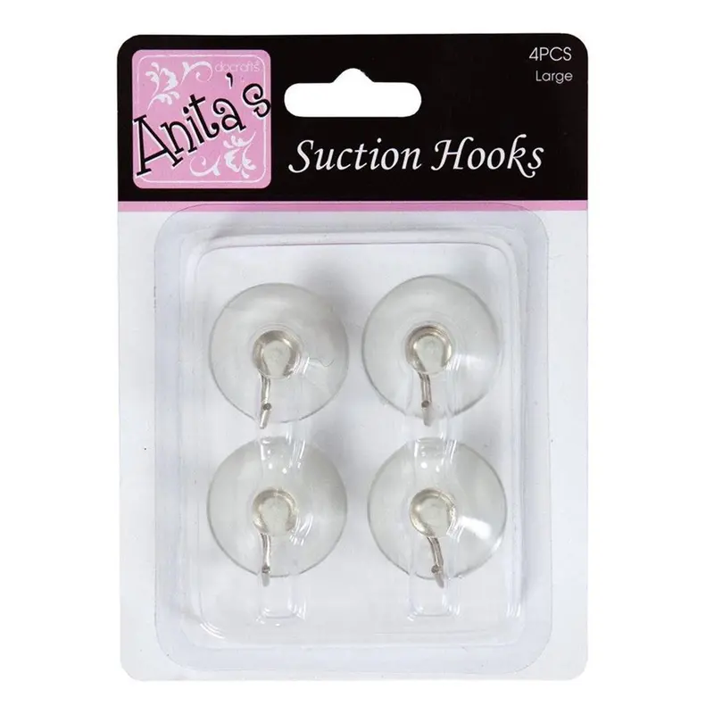 1 1/8" Suction Hooks Large Picture Hooks 4Pcs 1