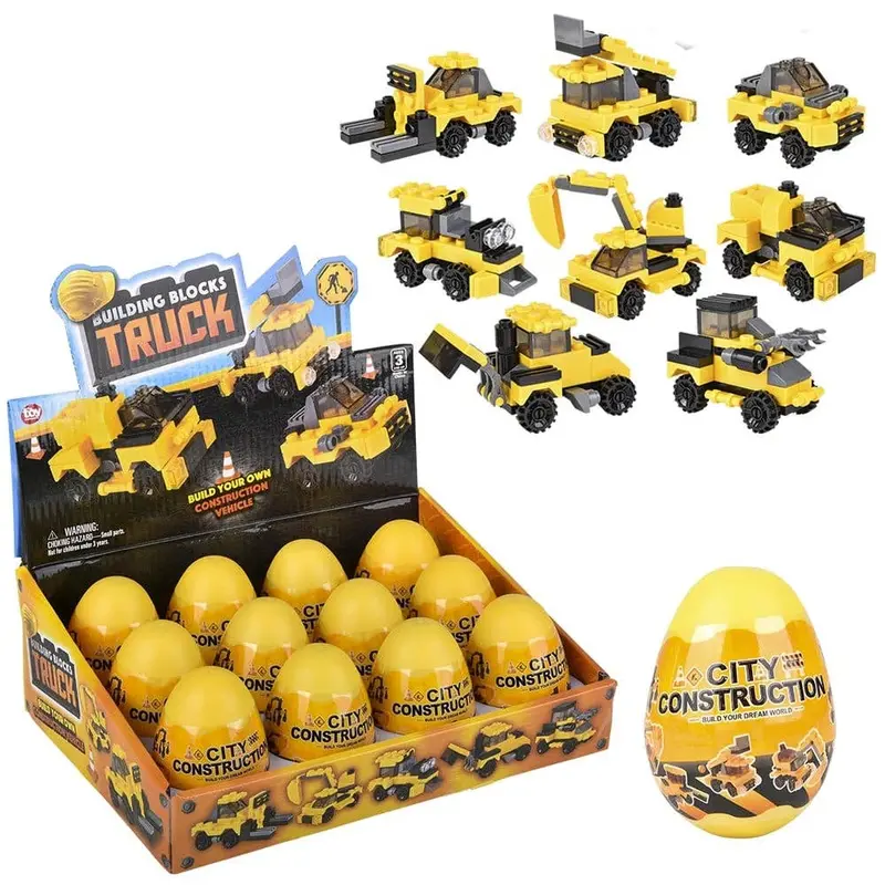 3" Building Block Construction Truck Llb Car Toys 1