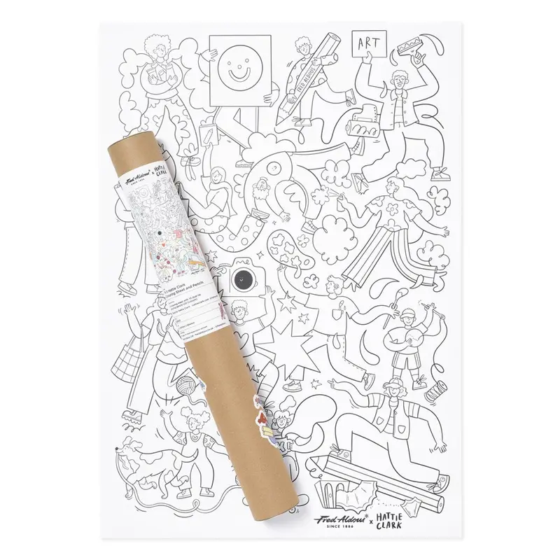 A1 Colouring Sheet And Pencils - Hattie Clark 1