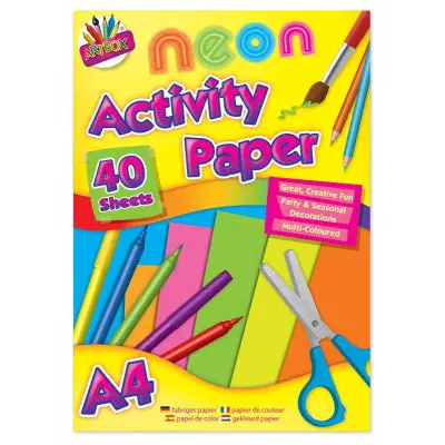 A4 Fluorescent Pad - 40 Sheets 1