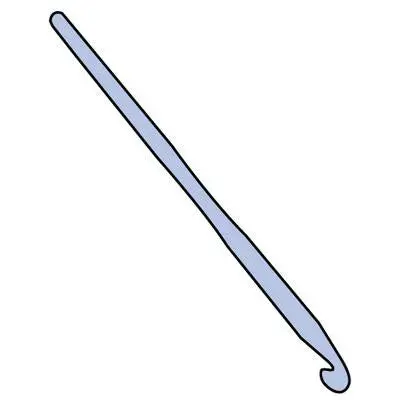 Aluminum Wool Crochet Hook 2Mm - 14 Cm 1