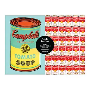 Andy Warhol Soup Can 2-Sided 500 Piece Puzzle 1