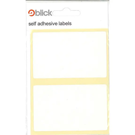 Blick Rect - 50X80mm White - Labels - 14Pk 1