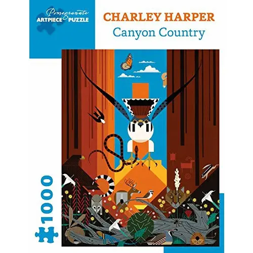 Charley Harper: 1000 Piece Jigsaw Puzzle - Canyon Country 1