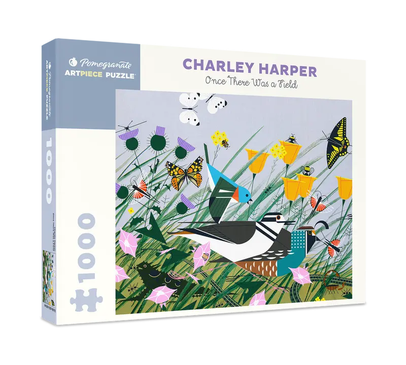 Charley Harper: 1000 Piece Jigsaw Puzzle- Once There Was A Field 1