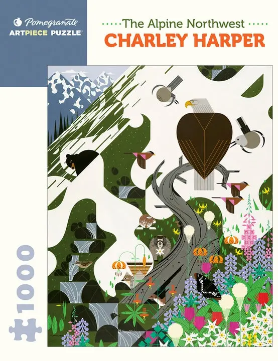 Charley Harper: 1000 Piece Jigsaw Puzzle - The Alpine Northwest 1