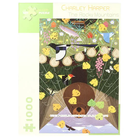 Charley Harper: 1000 Piece Jigsaw Puzzle - The Rocky Mountain 1