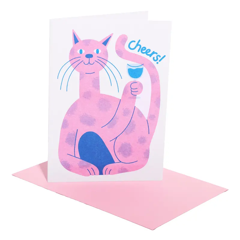 Cheers! - Cat Card 1