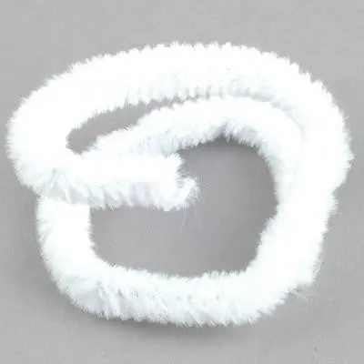 Chenille 12Mm White - 10 Pk Aka Pipe Cleaners 1