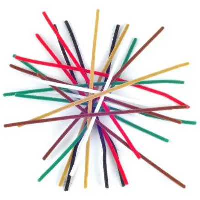Chenille 6Mm Astd - 20 Pk Aka Pipe Cleaner 1