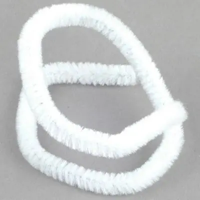 Chenille 9Mm White - 15 Pk Aka Pipe Cleaners 1