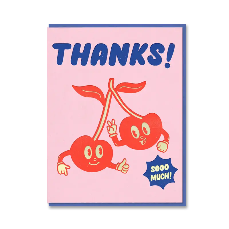 Cherries Thanks So Much Card 1