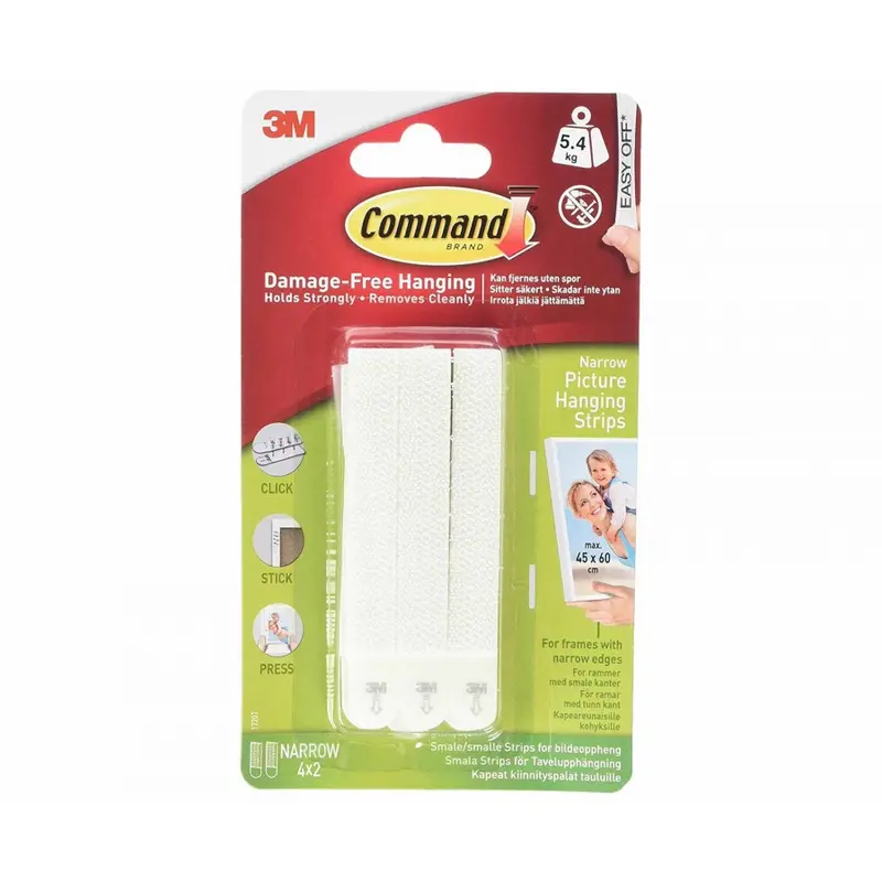 Command Narrow Picture Hanging Strips 1