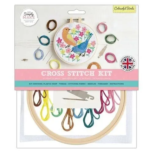 Cross Stitch Kit - Colourful Birds 1
