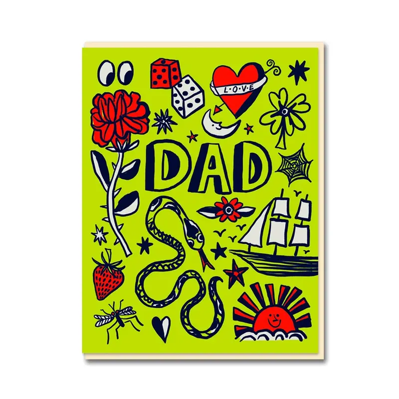 Dad Tattoo Card 1