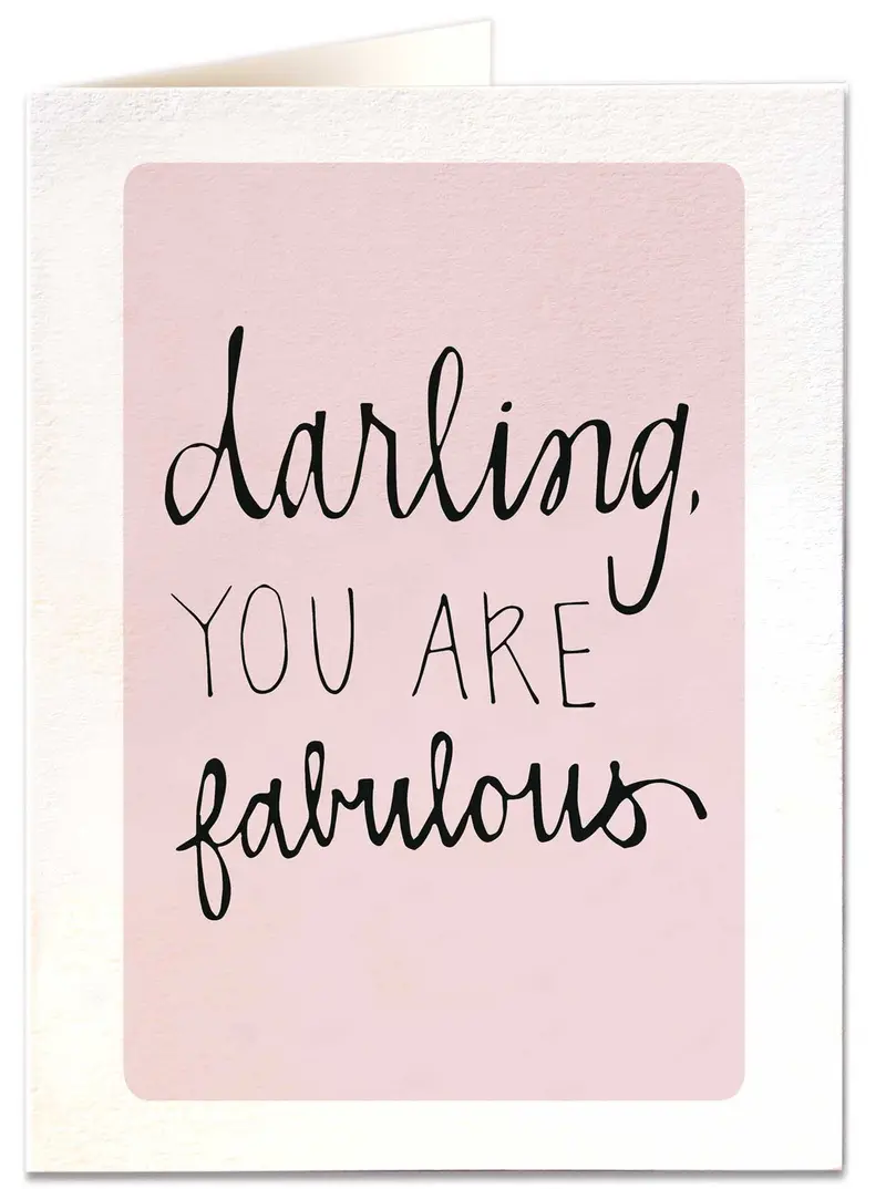 Darling You Are Fabulous Card 1