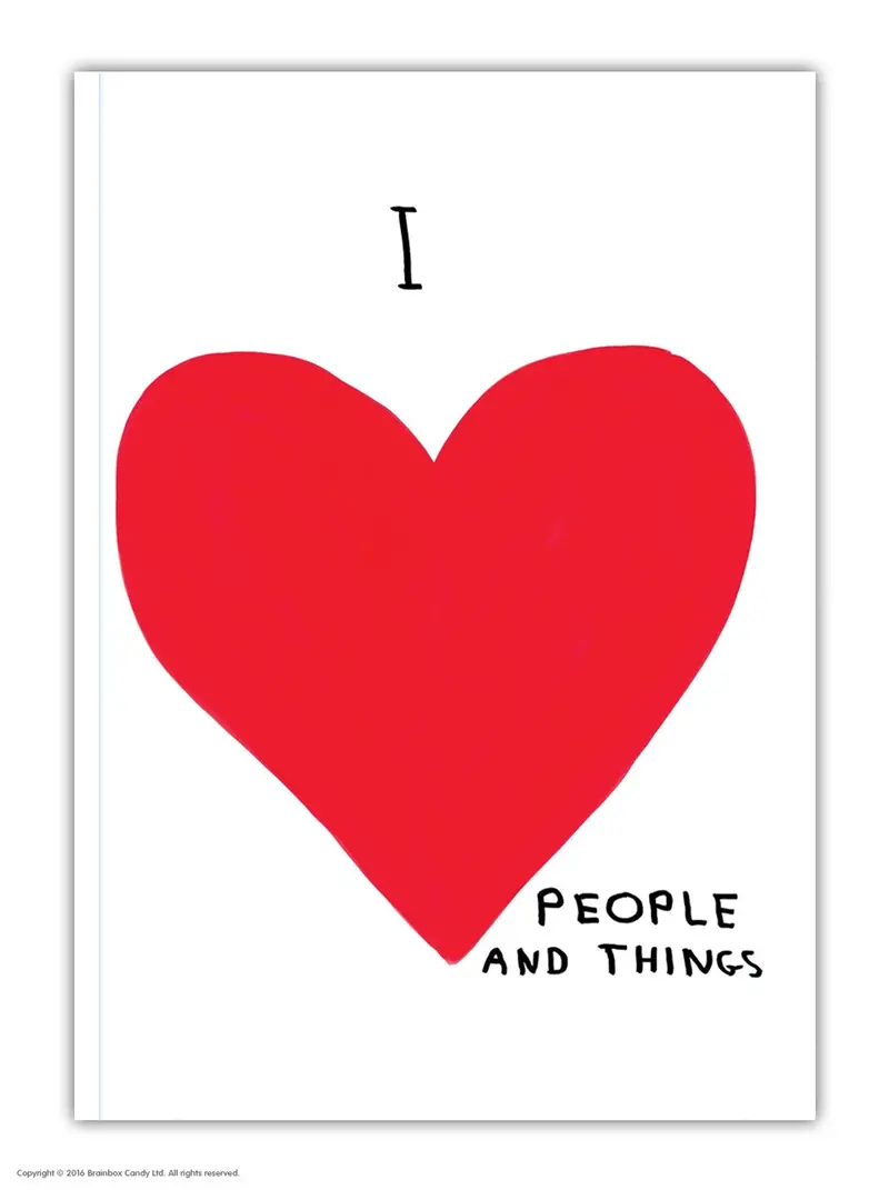 David Shrigley A6 Notebook – I Love People 1