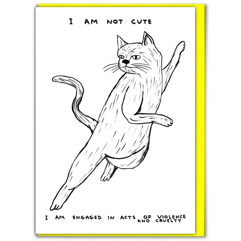 David Shrigley I Am Not Cute Card 1