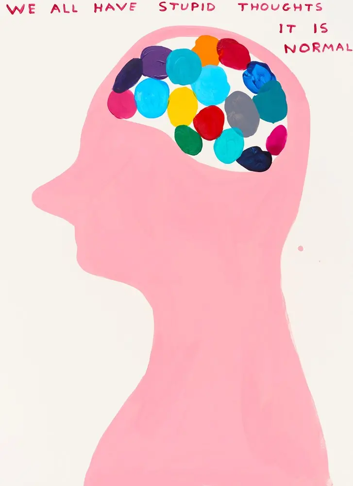 David Shrigley We All Have Stupid Thoughts A6 Notebook 1