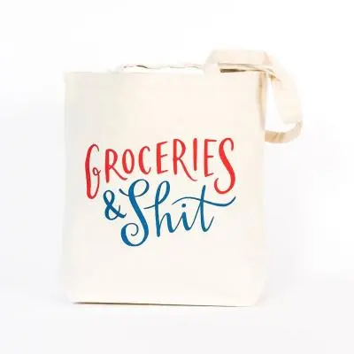 Emily Mcdowell & Friends Groceries & Shit Tote Bag 1