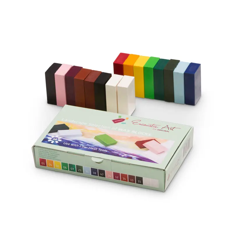Encaustic Art - Landscape Selection Wax Blocks 1