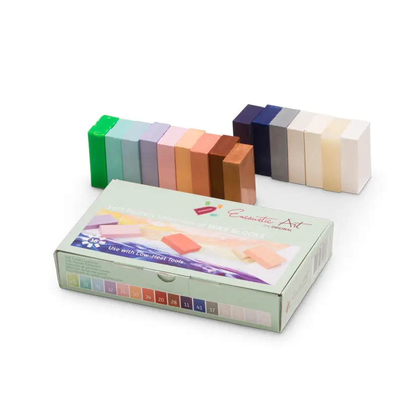 Encaustic Art - Soft Pastels Selection Of Wax Blocks 1