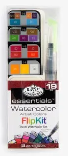 Essentials Watercolour Flipkit Travel Set With Brush 1