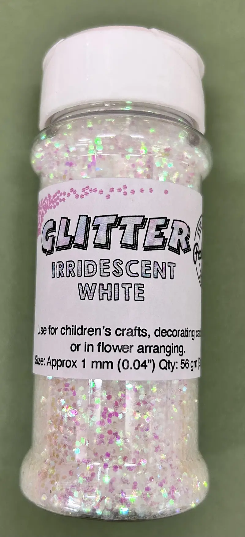 Fa Glitter Irridescent White 55G (2Oz) 1