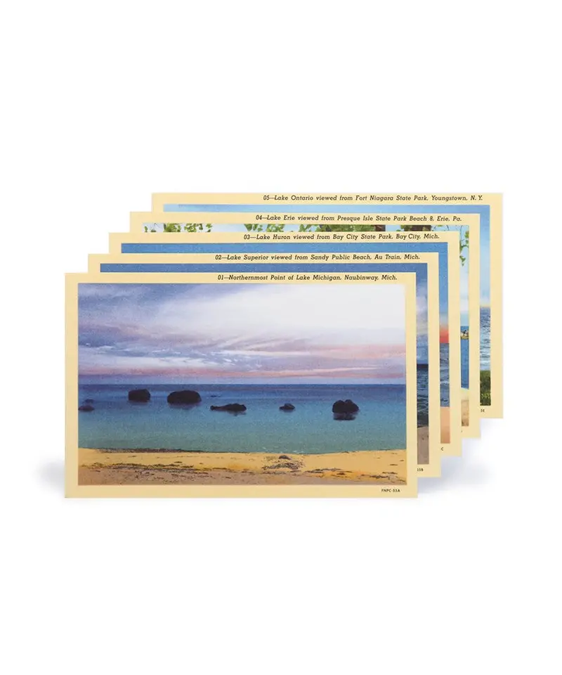 Field Notes Great Lakes Postcard Set 5-Pack 1
