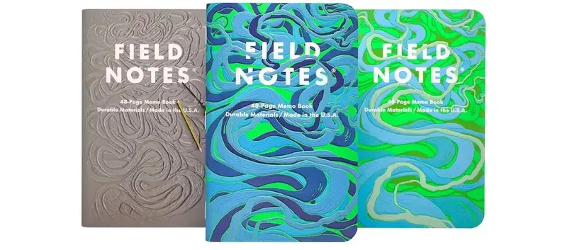 Field Notes Is A River Alive? 3-Pack Memo Books 1