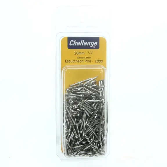 Fs Escutcheon Pins 20Mm 100G Stainless Steel 1