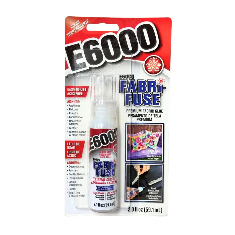 Goop E6000 Fabri-Fuse Fabric Glue Clear 2Oz (59.1Ml) 1