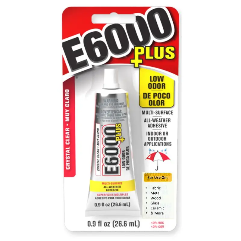 Goop E6000+Plus Multipurpose Adhesive Clear 0.9 Fl Oz 1