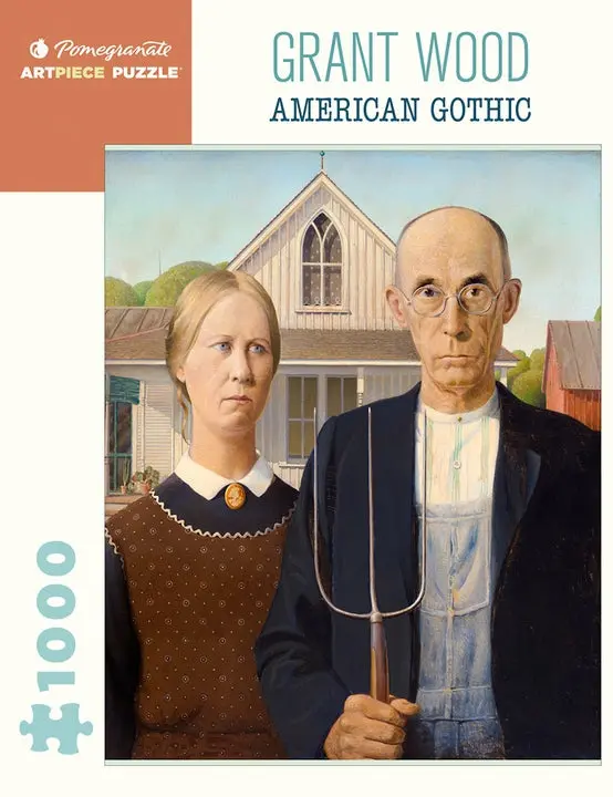 Grant Wood: 1000 Piece Jigsaw Puzzle - American Gothic 1