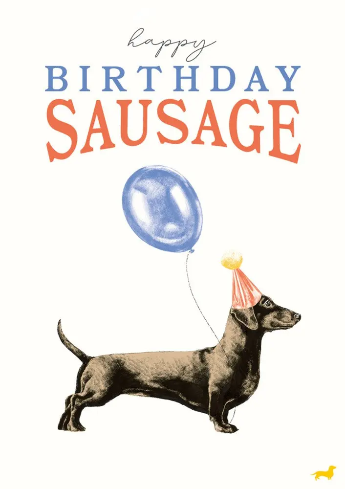 Happy Birthday Sausage Card 1