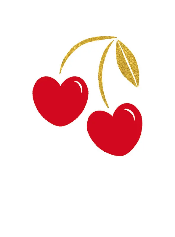 Heart Cherries Card 1