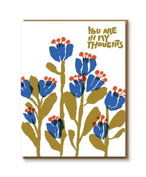 In My Thoughts Flowers Card 1
