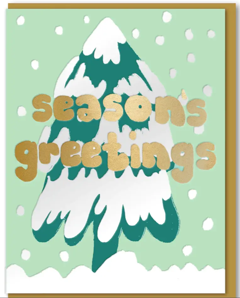 Joyful Snow Tree Card 1