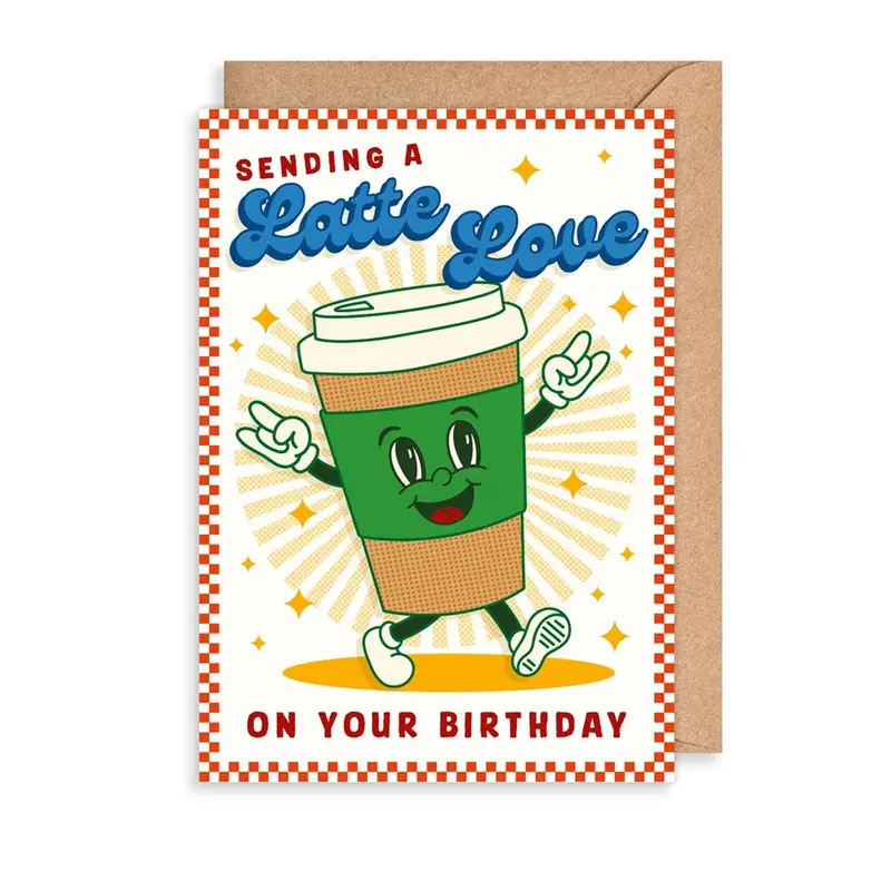 Latte Love Birthday Card 1