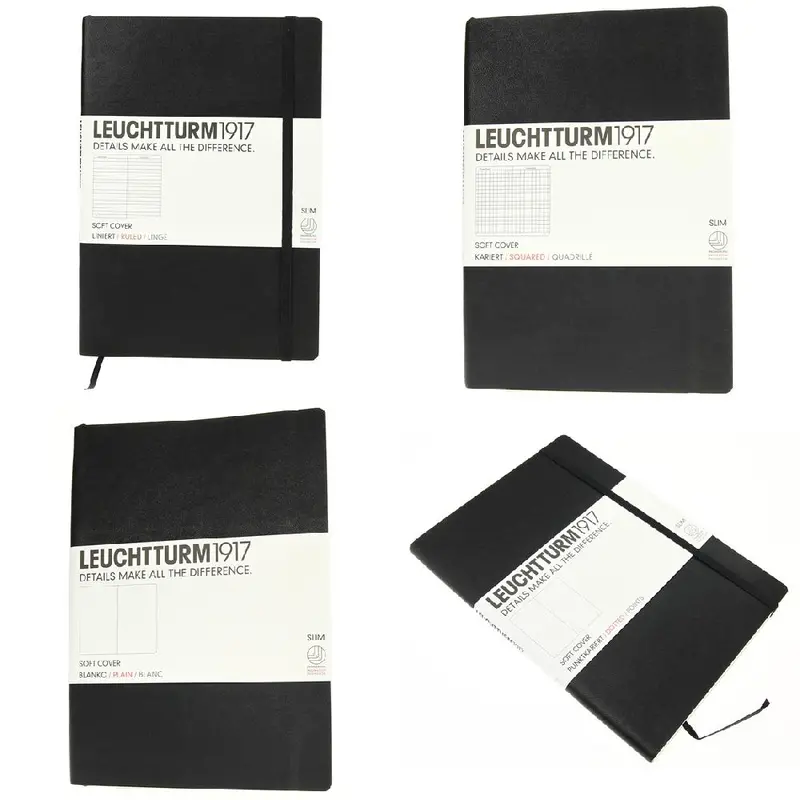 Leuchtturm 1917 Classic Black Softcover Medium Notebooks 1
