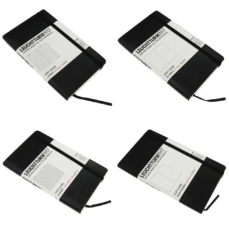 Leuchtturm 1917 Classic Black Softcover Pocket Notebook 1