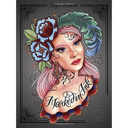 Marked In Ink: A Tattoo Colouring Book 1