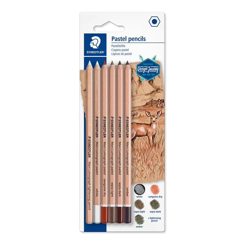 Mars Lumograph Pastel Pencil 6 Set 1