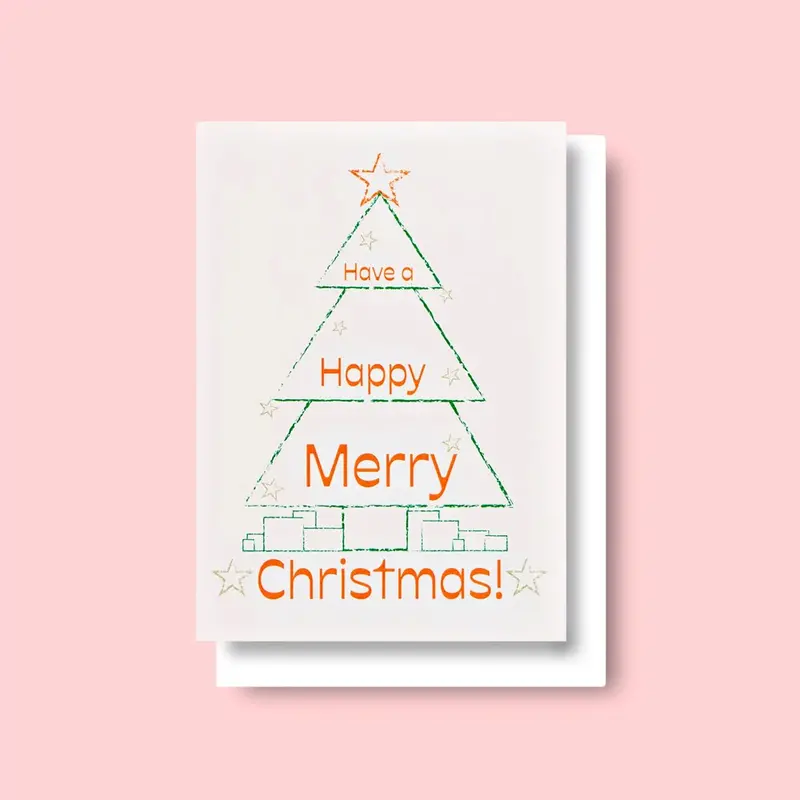 Merry Christmas Tree Card 1