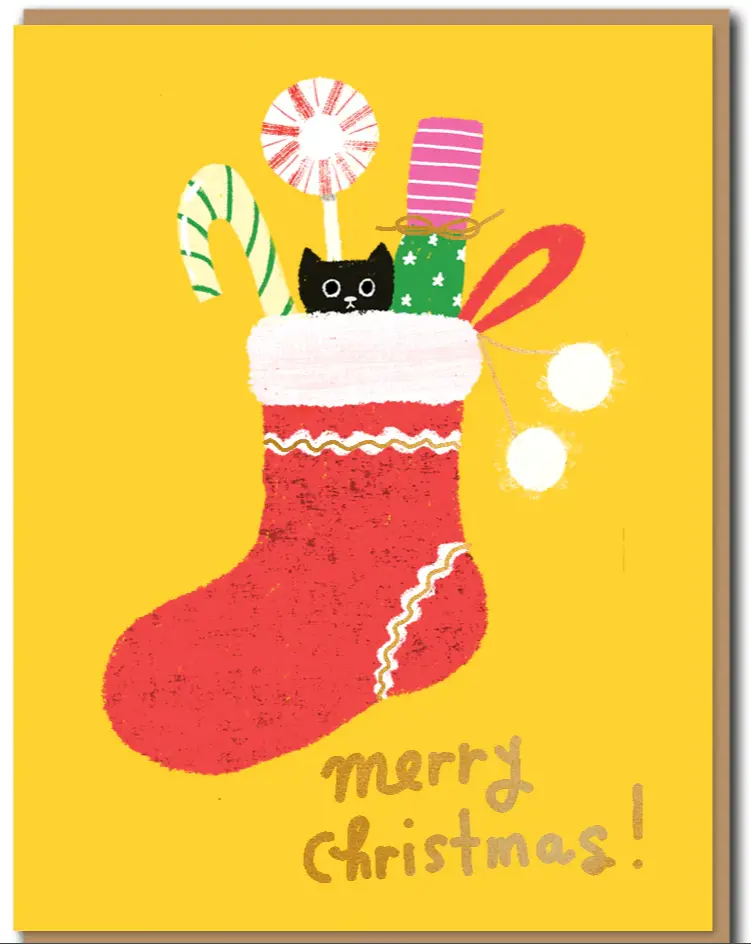 Merry Stocking Card 1