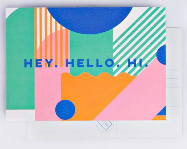 Miami Stripes Postcard 1