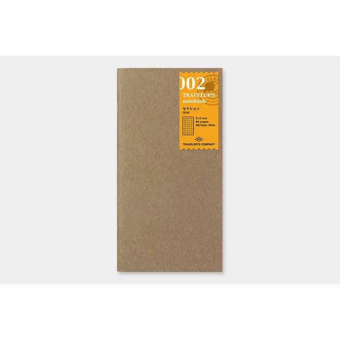 Midori: Traveler's Notebook Refill - 002 Grid Notebook 1