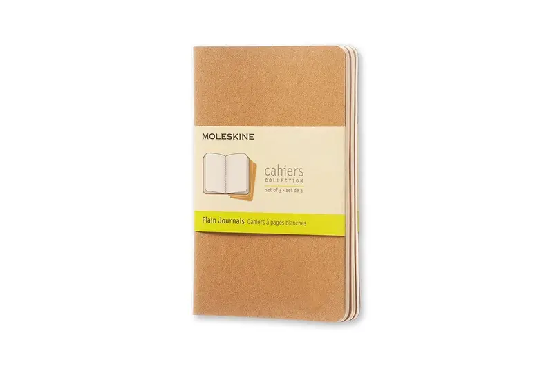 Moleskine Cahier Plain Kraft Journals 3Pk 1