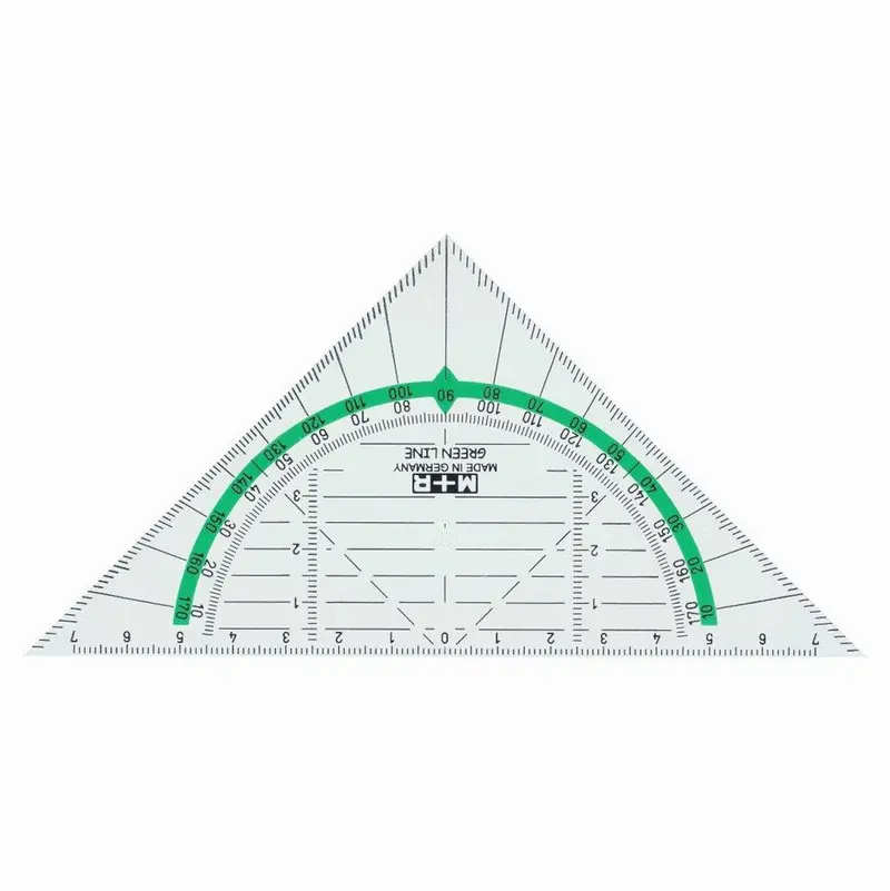 M+R Green Line Geometric Set Square 1