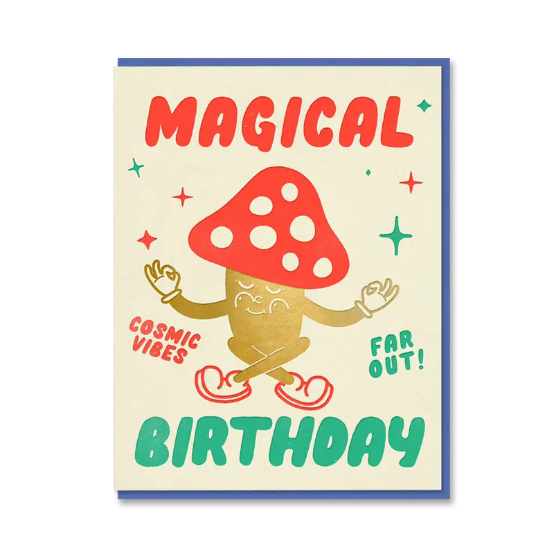 Mushroom Magical Birthday Card 1
